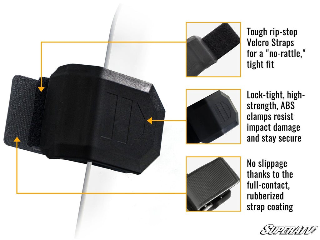 SuperATV windshield clamp installation features