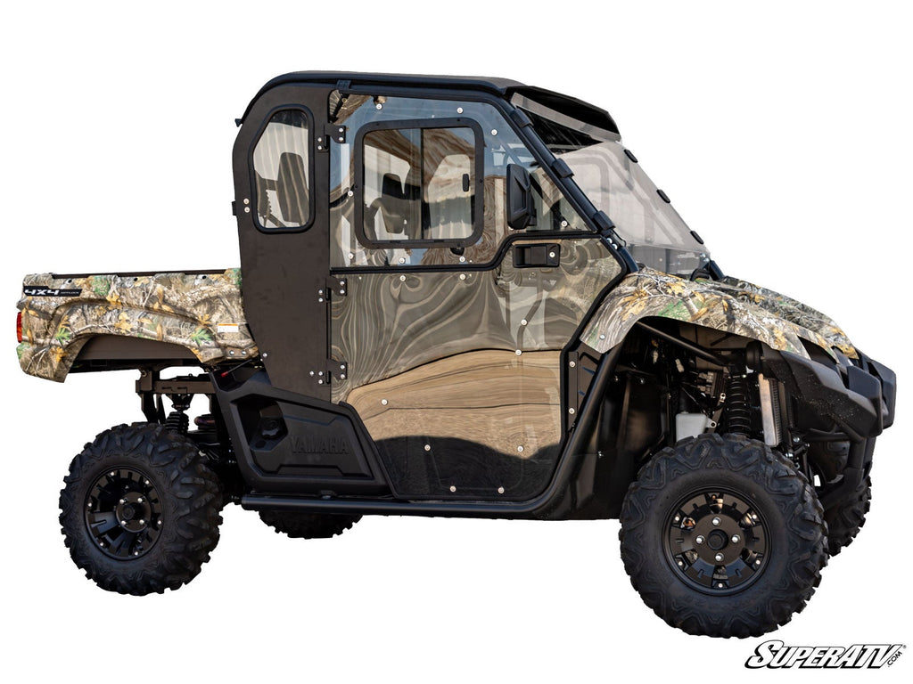 Yamaha Viking convertible cab enclosure doors installed side view