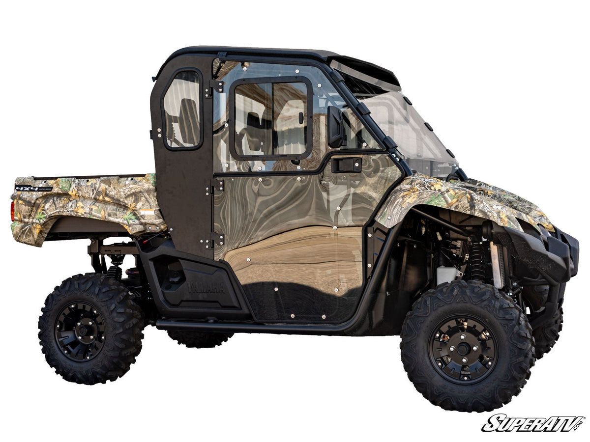 Yamaha Viking convertible cab enclosure doors installed side view