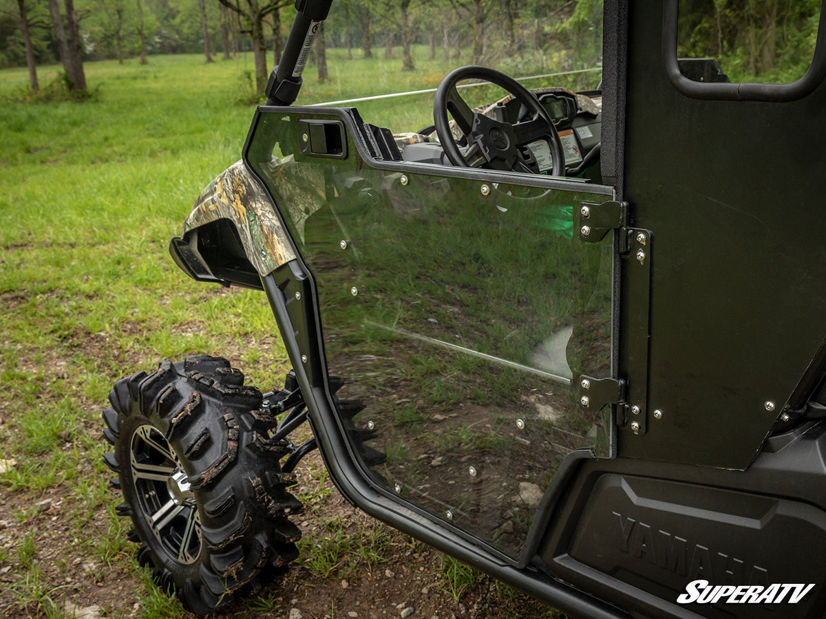 Yamaha Viking convertible enclosure door installed close-up